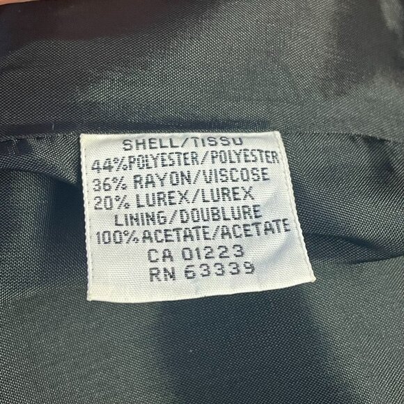 Vintage Womens Brocade Metallic Old Money Jacket 10 Gold Blazer Special Event - Picture 9 of 10